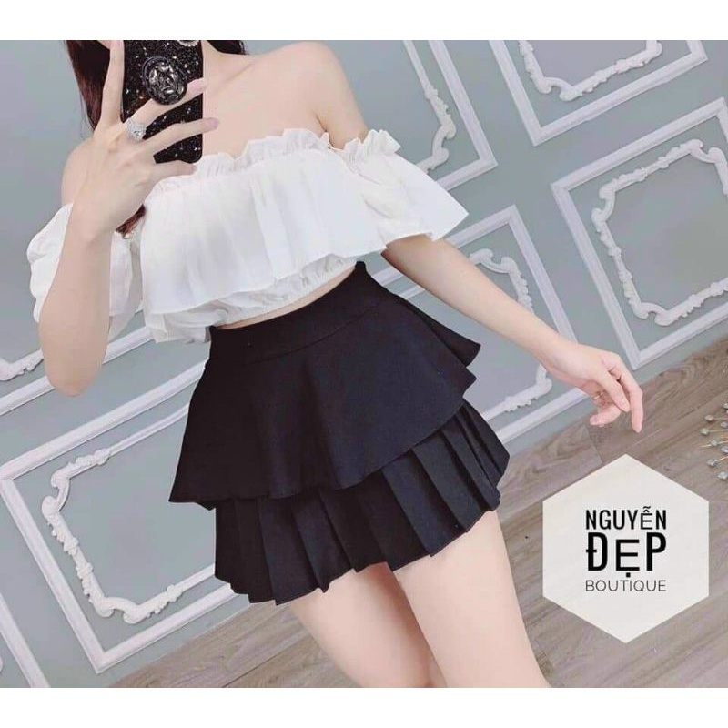 áo bar ren cổ yếm
