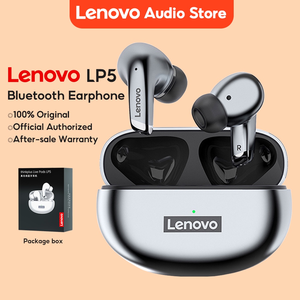 Tai nghe không dây bluetooth Lenovo LP5 âm trầm tuyệt vời chống thấm nước thumbnail
