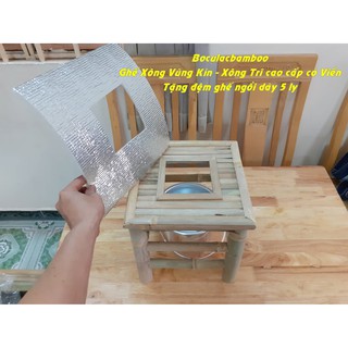 Bộ ghế xông . vùng kín tặng miếng đệm ghế