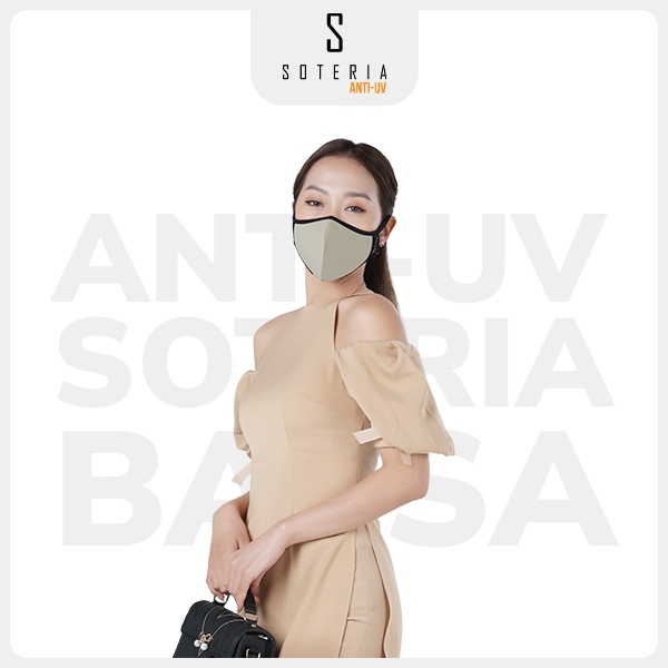 Khẩu trang chống nắng Anti UV Soteria Balsa đạt chuẩn UPF 50+, chống khuẩn chống bụi siêu mịn 0.1 micro - Size S,M,L