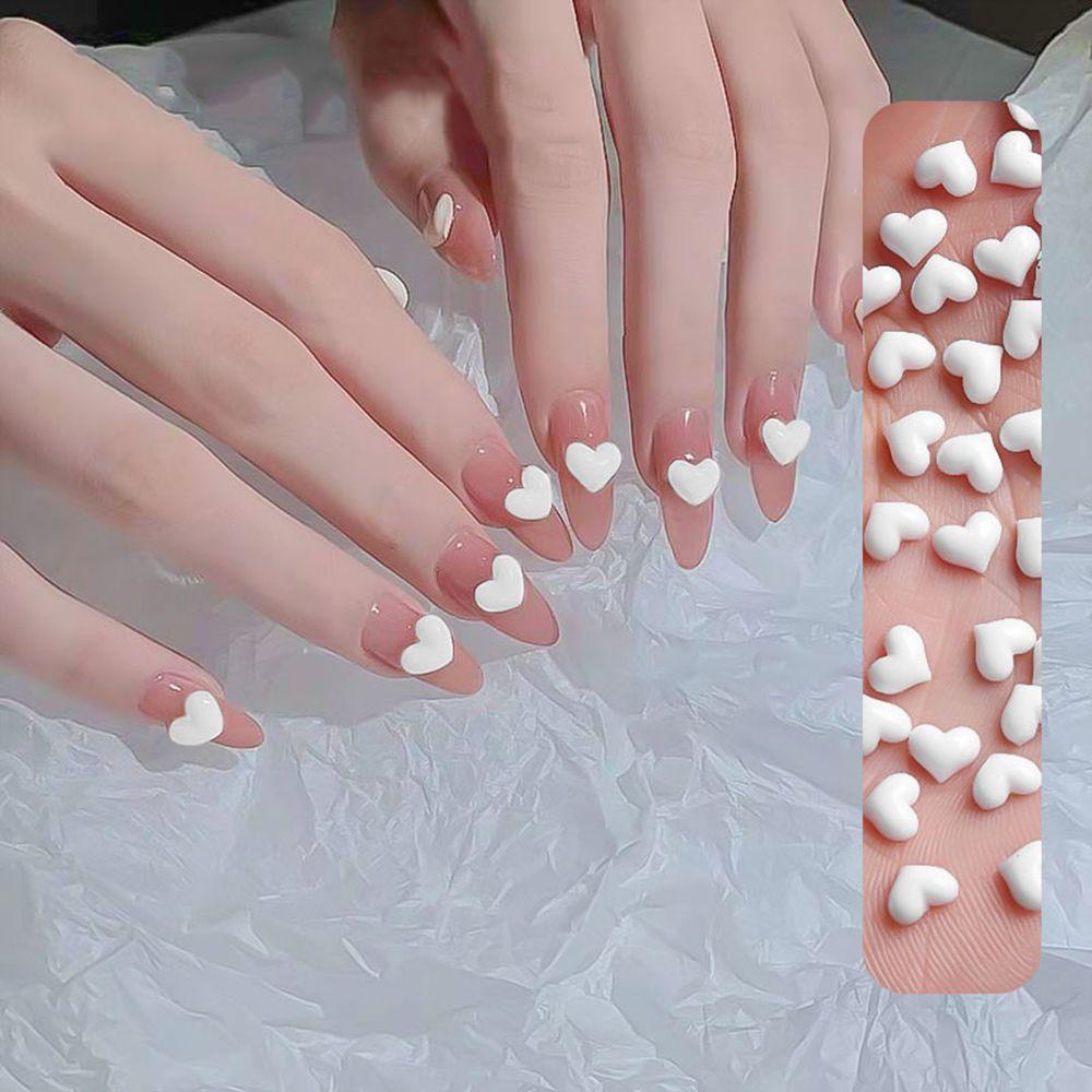 Hạt Thép Hình Trái Tim Dùng Trang Trí Móng Tay Thời Trang DIY