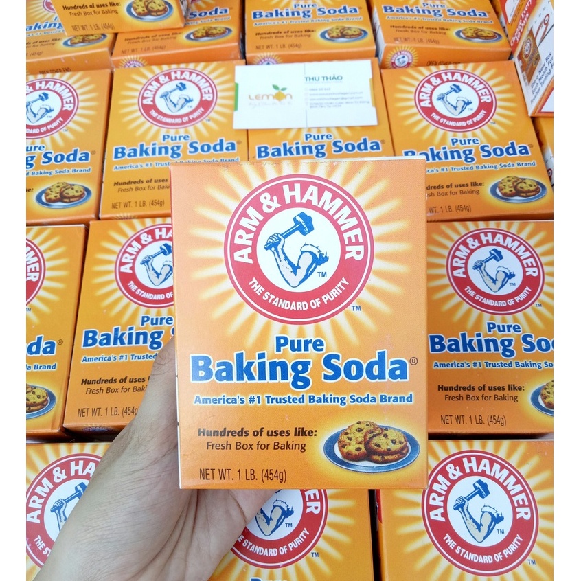 Bột Baking Soda đa công dụng, làm bánh, tẩy trắng - Hộp 454g nhập khẩu Mỹ