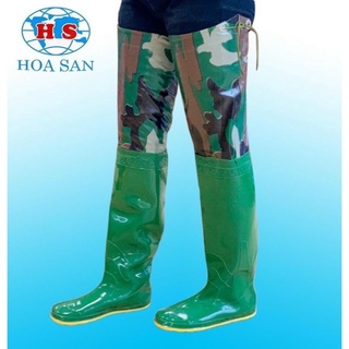 Ủng cấy rằn ri Hoa San đế vàng