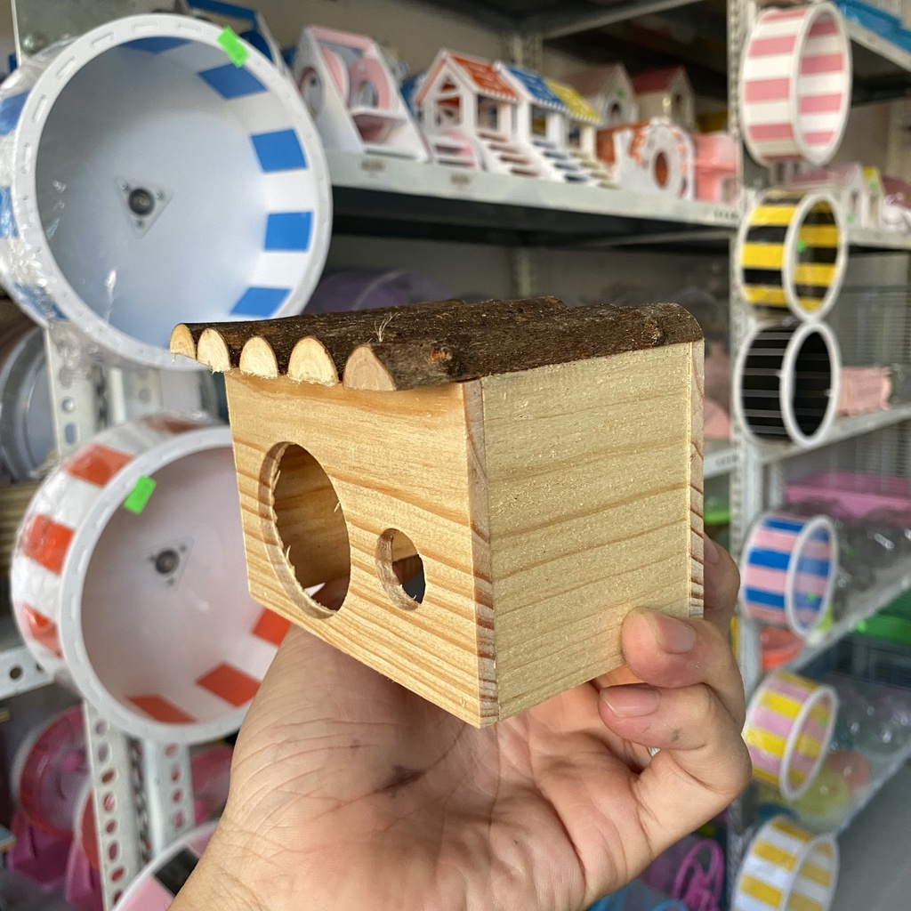 Nhà ngủ gỗ cho hamster BẢNG 2 mẫu lấy ngẫu nhiên trong bảng