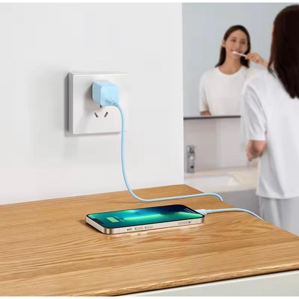 Củ Sạc Nhanh Baseus PD 20W mini GaN5,Combo ,Cho 14 Pro Max 13 12 11 Xs 8P 8 iPad vv