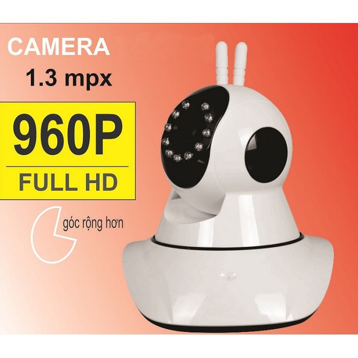 Camera Xoay 360 Độ Dùng App YYP2P-Yoosee 2 Ăng-ten A9LS 960P