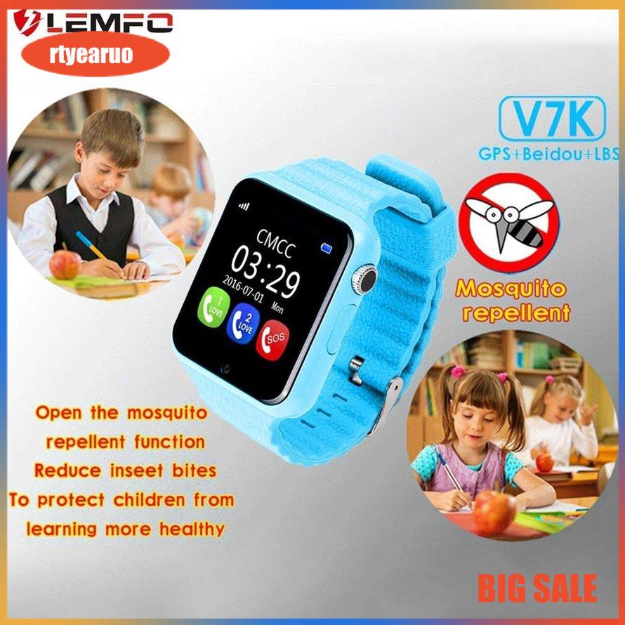 【199k0207】LEMFO V7K Children Smart Watch Safety Monitor Location Tracker Waterproof