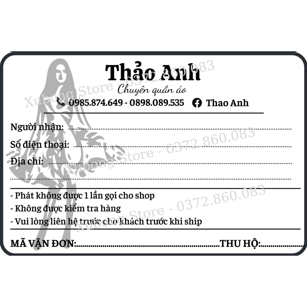 Cuộn 350 Tem Vận Chuyển A6 -  Tập 500 Phiếu Giao Hàng In Theo Yêu Cầu rõ nét 10x15cm có keo dán sẵn