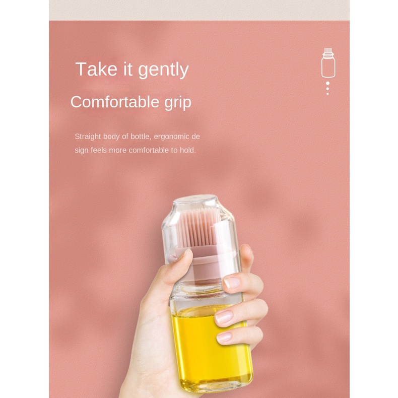 Bình Đựng Dầu Có Đầu Cọ Silicon Mềm Dung Tích 150ml Tiện Dụng