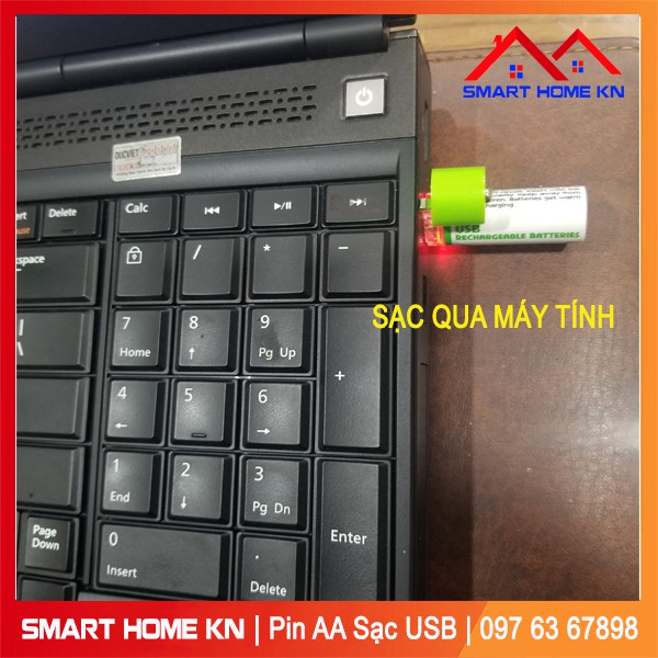 Pin sạc aa tự sạc qua cổng USB tiện dụng dùng cho chuột không dây đồ chơi trẻ nhỏ, bảo vệ môi trường