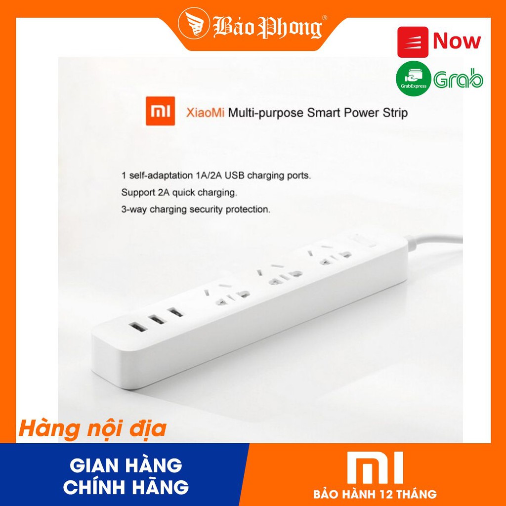 Ổ Cắm Thông Minh Xiaomi Power Strip 3 Cổng USB