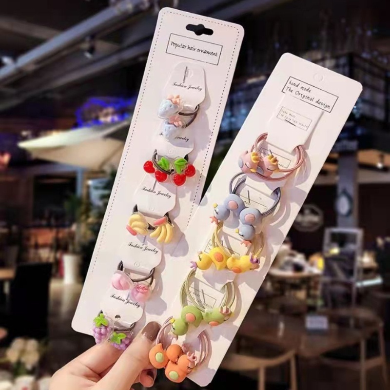 Dây Buộc Tóc Bằng Cao Su Cỡ Nhỏ Không Đau Xinh Xắn Cho Bé Gái