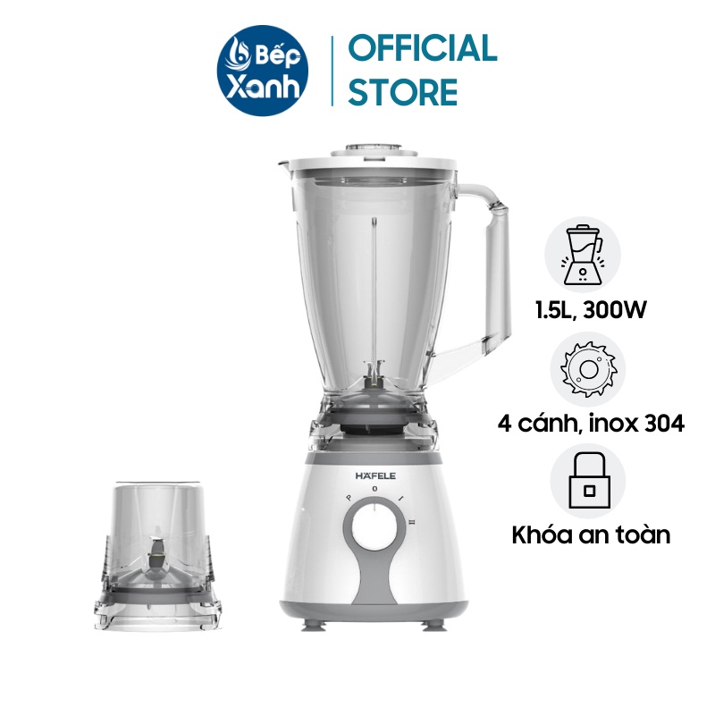 [Mã ELMALL10 giảm 10% đơn 500K] Máy xay sinh tố Hafele HSB-0331FW 535.43.278 - 1.5L, công suất 300W