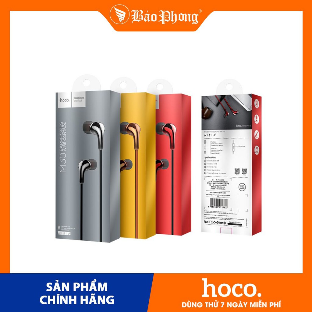 TAI NGHE DÂY HOCO M30 CÓ MICRO JACK 3.5MM Dành Cho điện ThoạiHuawei Samsung Oppo Realme Máy Tính RẺ ĐẸP