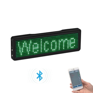 Bluetooth LED Name Badge Rechargeable Light Sign Display LED,Type 2