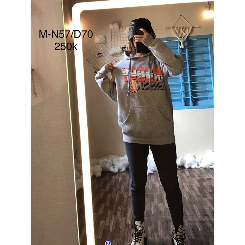 Áo khoác nỉ hoodie in chữ