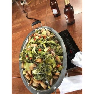 [Giá sỉ] Khay cá om dưa dùng được bếp từ