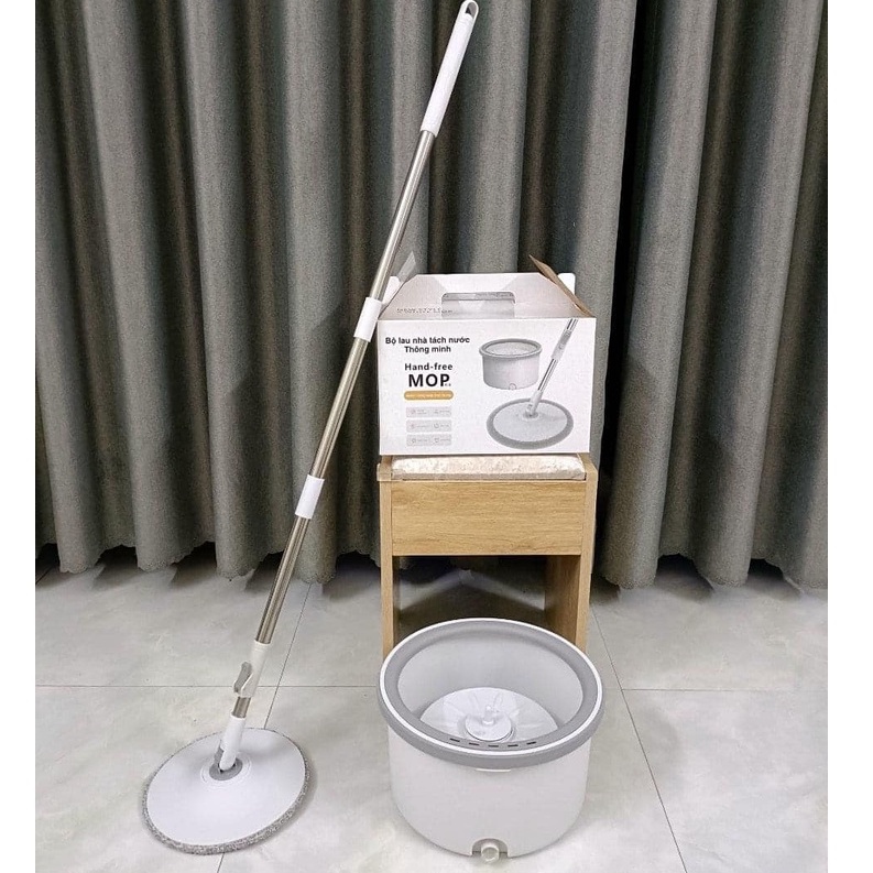 Chổi lau nhà thông minh mop tách nước và lọc bụi bẩn cây xoay 360 độ