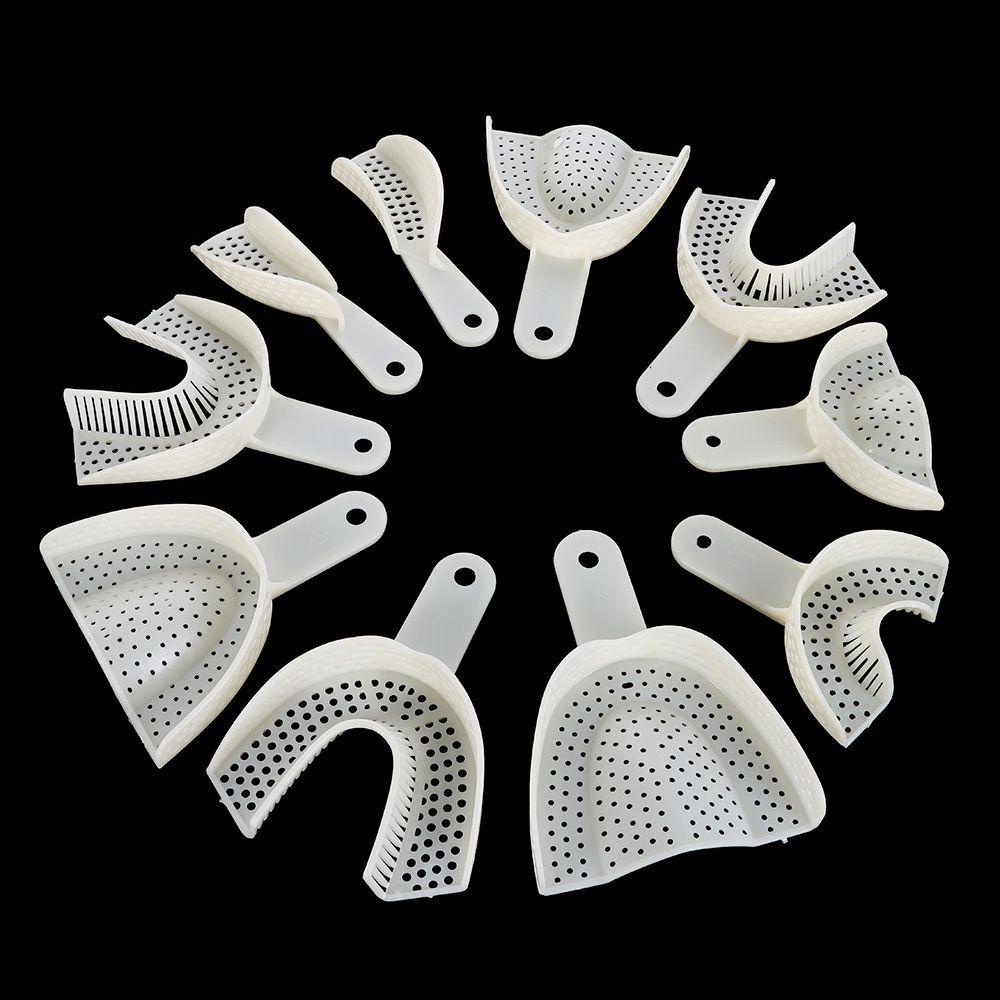 Set 10 Khay Nhựa Làm Vật Liệu Nha Khoa