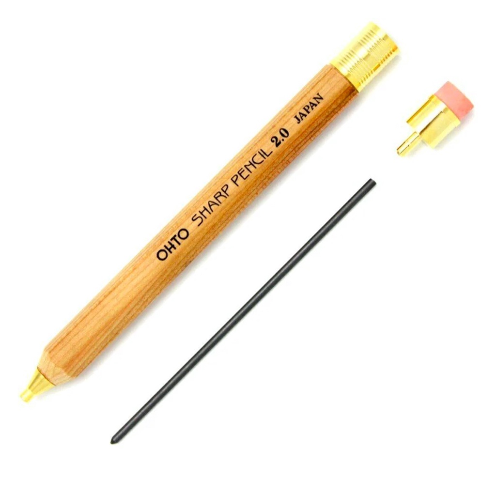 Bút chì bấm cơ học Ohto Sharp Pencil APS-680E 2.0mm chính hãng Nhật Bản