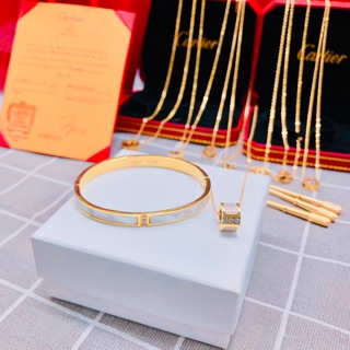 Combo dây chuyền vòng titan xinh xắn CB07