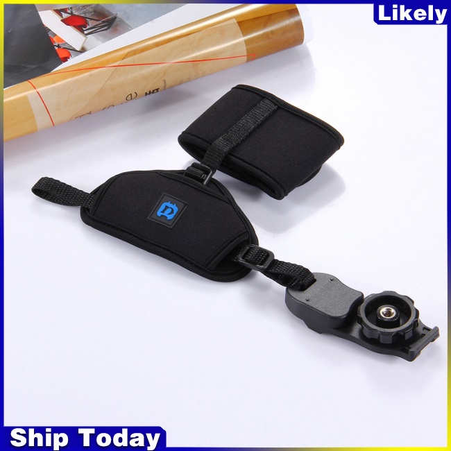 PULUZ Dây Đeo Cổ Tay Gắn Máy Ảnh SLR/DSLR Bằng Nhựa Mềm Kèm Ốc Vít 1/4 Inch