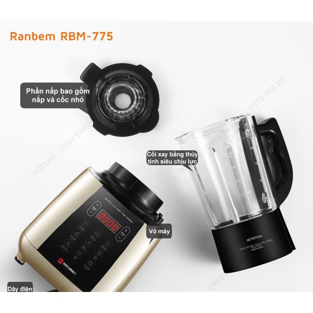 Máy xay nấu đa năng Ranbem RBM775 chính hãng chac