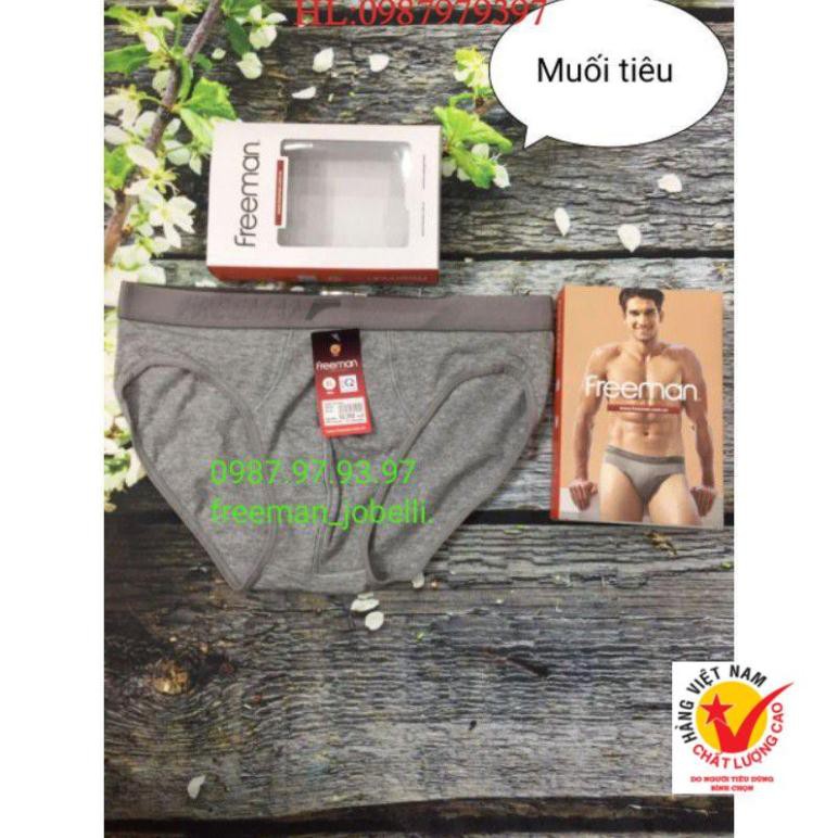 QUẦN LÓT NAM Freeman 6036,giá cty 69k- bán lẻ 41k[hình thật + video] quần sịp cotton 4 chiều