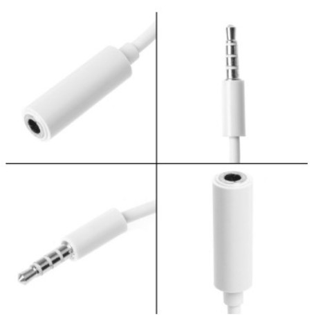 Dây nối tai nghe, dây nối loa loại jack tròn 3.5mm loại 1m phù hợp cho nhiều dòng 5/6/6splus