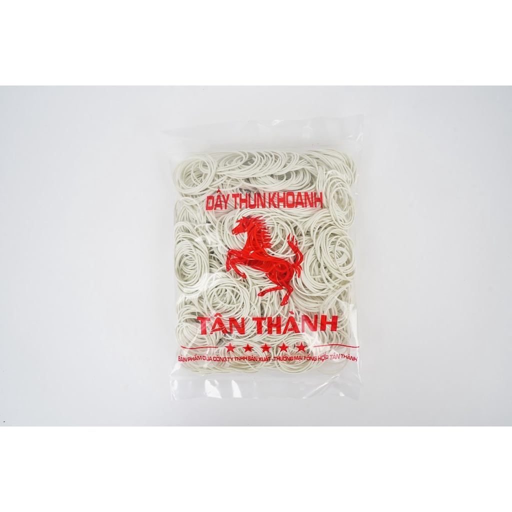 Dây Thun màu trắng, Dây Thun không ra màu hàng cao cấp đủ size - bịch 500g