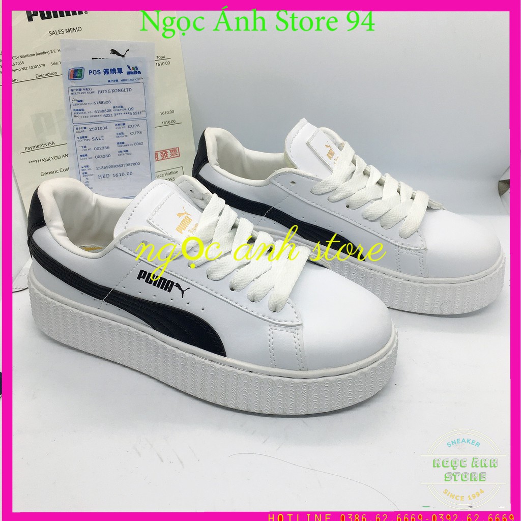 Giày PUMA  TRẮNG ĐEN bts 🔥dành cho cả nam và nữ đi đẹp PMD 02