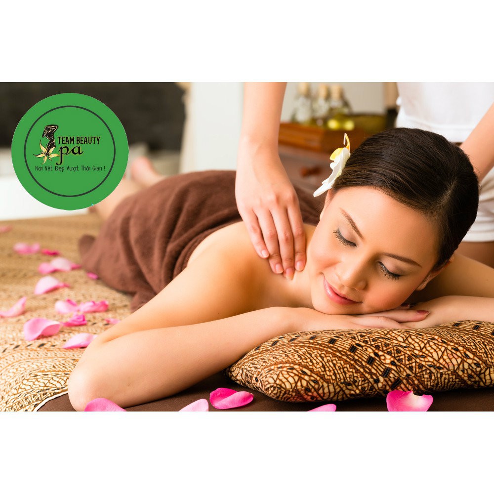 HCM [E-Voucher] - Combo 90 phút Chăm Sóc Da Mặt + Thải độc chì + Đắp Mặt Nạ + Massage Body Á - Âu Tại Team Beauty Spa