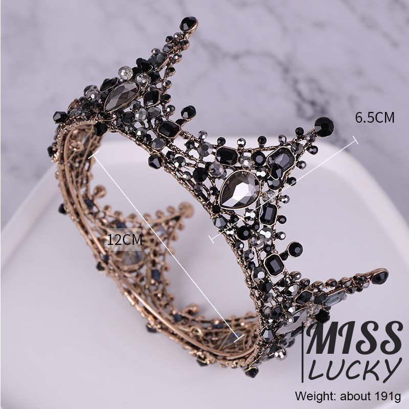 Vương miện cài tóc đính đá thời trang cho nữ