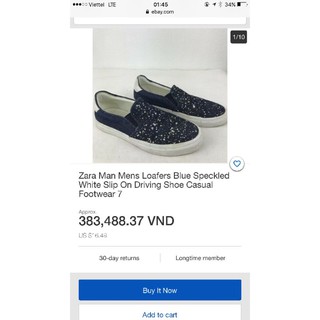 Giầy lười vẩy sơn nam zara man