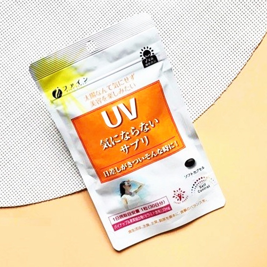 Viên uống chống nắng UV  trắng da Fine Japan 30 viên/gói