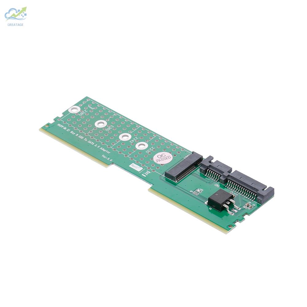 Card Chuyển Đổi M.2 Ngff B-Key Ssd Sang Sata Hỗ Trợ 2230 2242 2260 2280 M2 Ssd