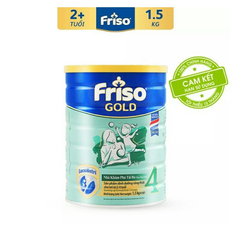 🍒[Hsd 2022,Tặng Gối Đi Xe Máy] Sữa Bột Friso Gold 4 1,5kg