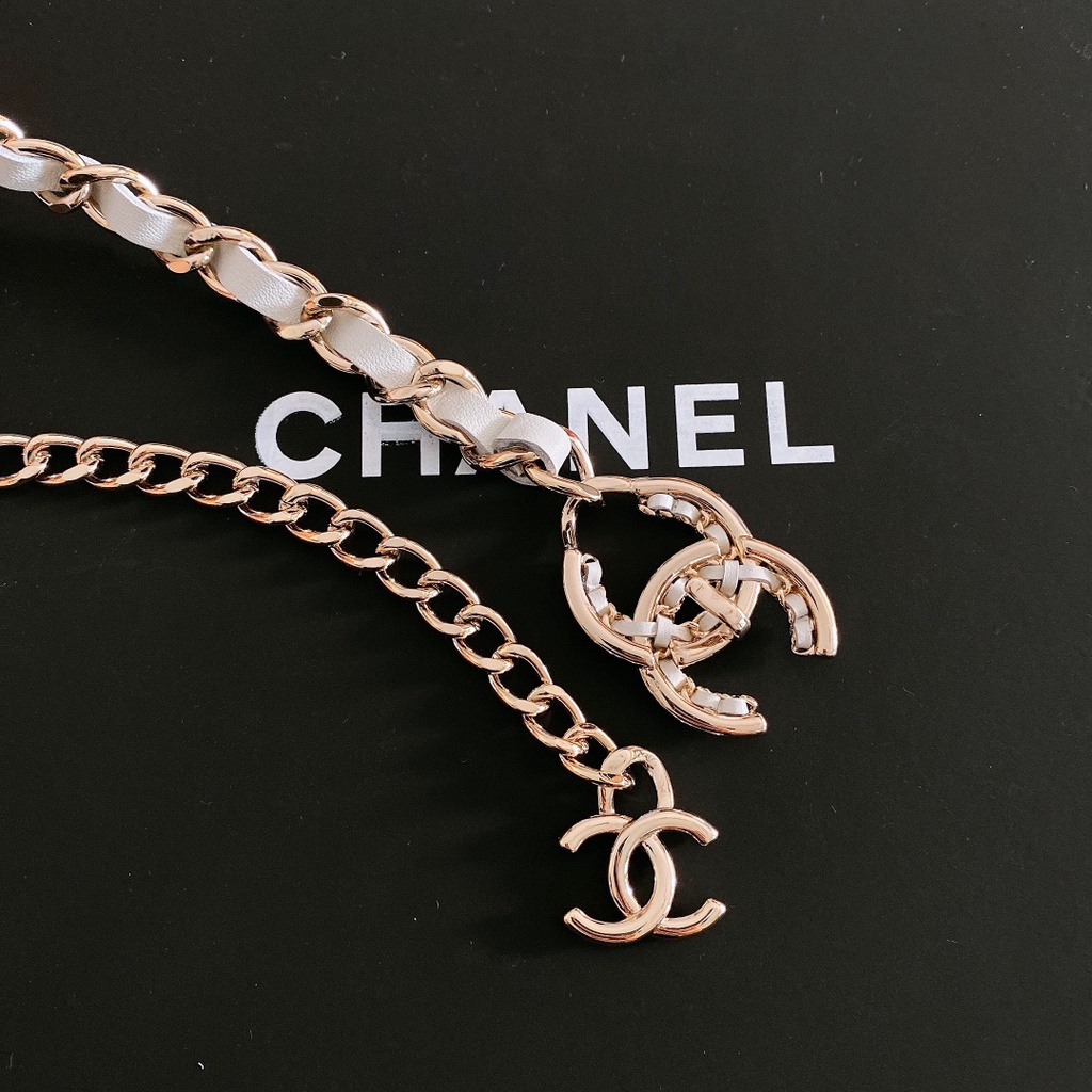 Thắt lưng nữ thời trang cao cấp 𝘾𝙝𝙖𝙣𝙚𝙡 𝘾𝙝𝙖𝙣n𝙚𝙡 thiết kế dạng dây xích, phong cách cá tính