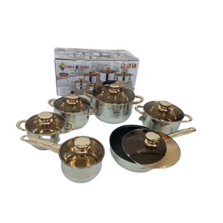 BỘ NỒI 6 MÓN VUNG KÍNH CHEF&CHEF