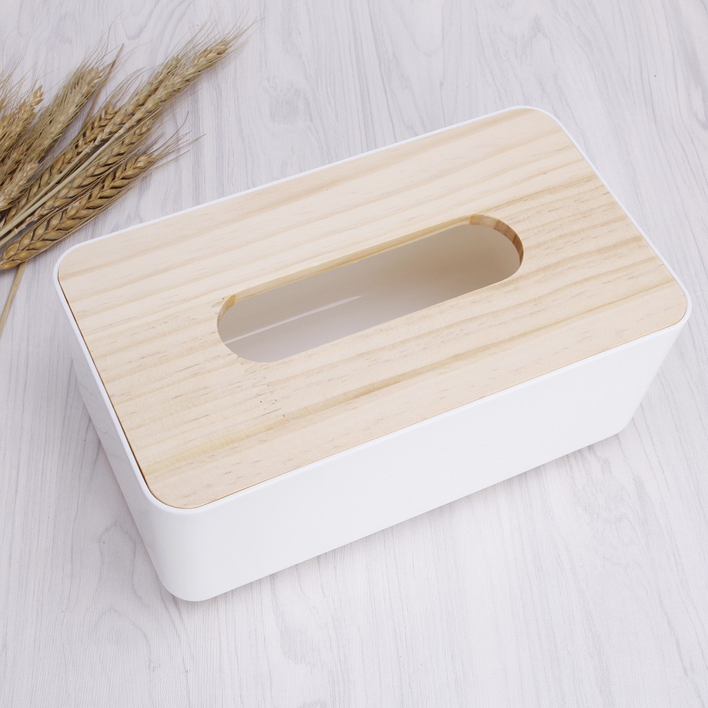 Hộp đựng khăn giấy bằng gỗ