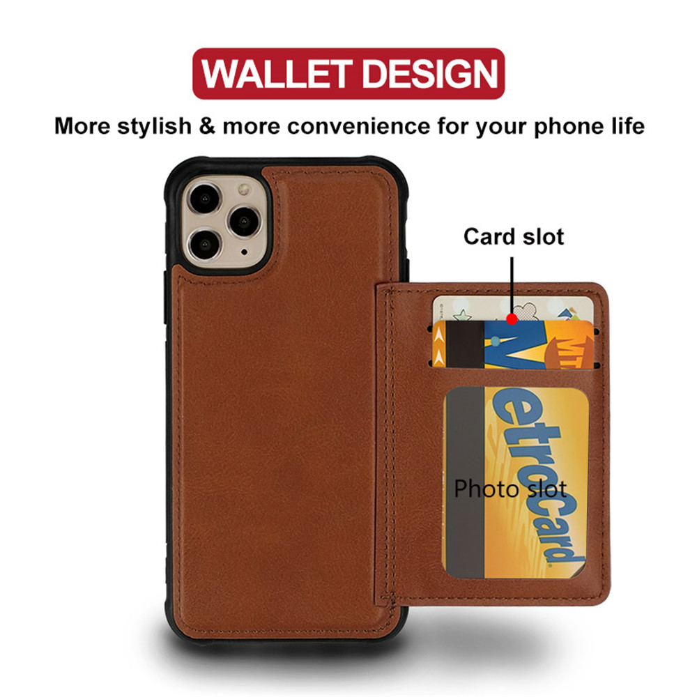 Ốp Điện Thoại Da PU Phối Ví Sang Trọng Cho iPhone 14 13 12 11 Pro Max 12Pro 13Pro 14Pro 12Mini X XS 7 8 Plus XR SE 2020