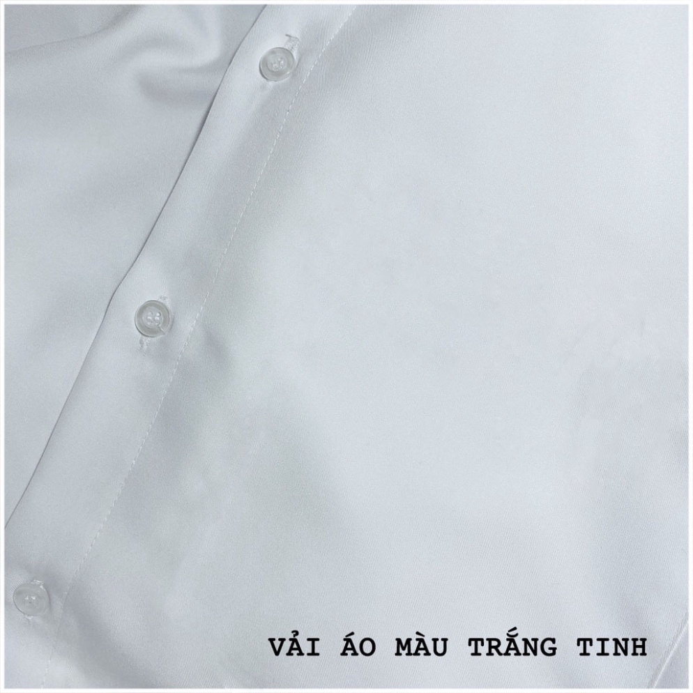 Áo sơ mi nam nữ dài tay Unisex Basic TRƠN Form rộng màu trắng và đen Chất cotton lụa mịn mát Bigsize,Áo sơ mi unisex SM1 | BigBuy360 - bigbuy360.vn