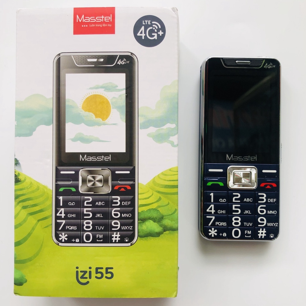 Điện thoại Masstel IZI 55 4G - Chữ To , Loa To, Điện Thoại Dành Cho Người Già