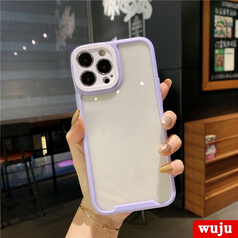 WUJU ốp lưng Trong Suốt Chống Sốc Tương thích iPhone 11 12 13 14 Pro Max XS XR X 7 8 Plus