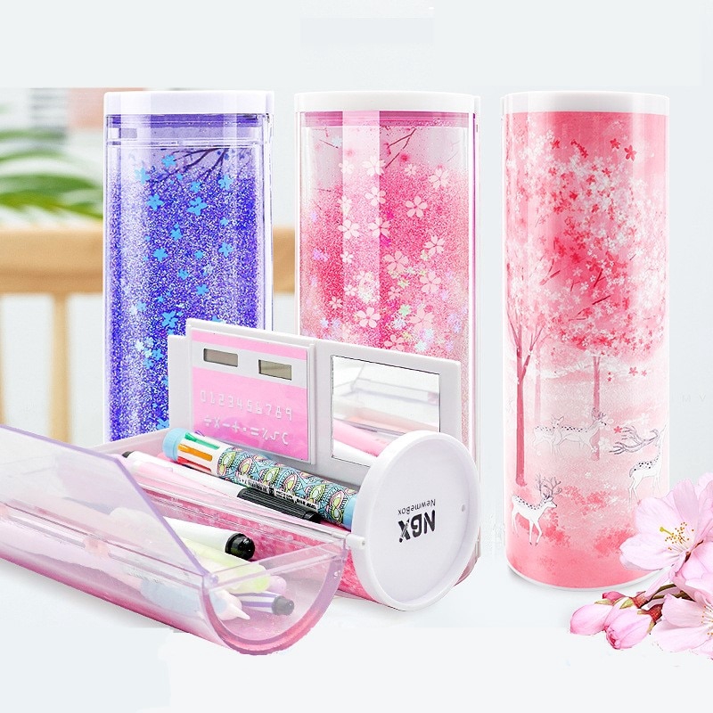 Hộp đựng bút tích hợp máy tính đa năng tiện dụng
