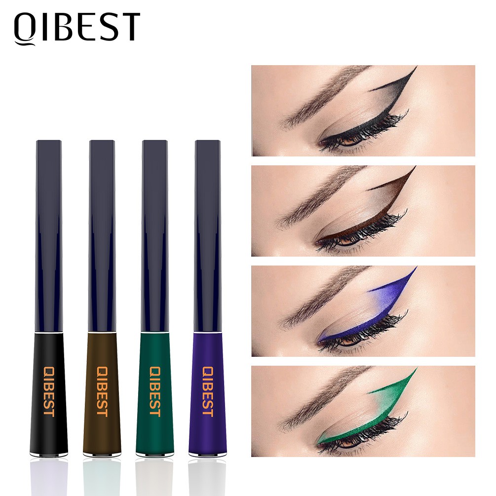 Bút kẻ mắt nước QIBEST màu sắc độc đáo chống thấm nước chất lượng cao 20g | BigBuy360 - bigbuy360.vn