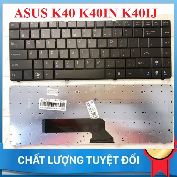 Bàn Phím Laptop ASUS K40IJ K40 X8A X8AIJ K40IN K401N K401E Nhập Khẩu - Bảo Hành Đổi Mới