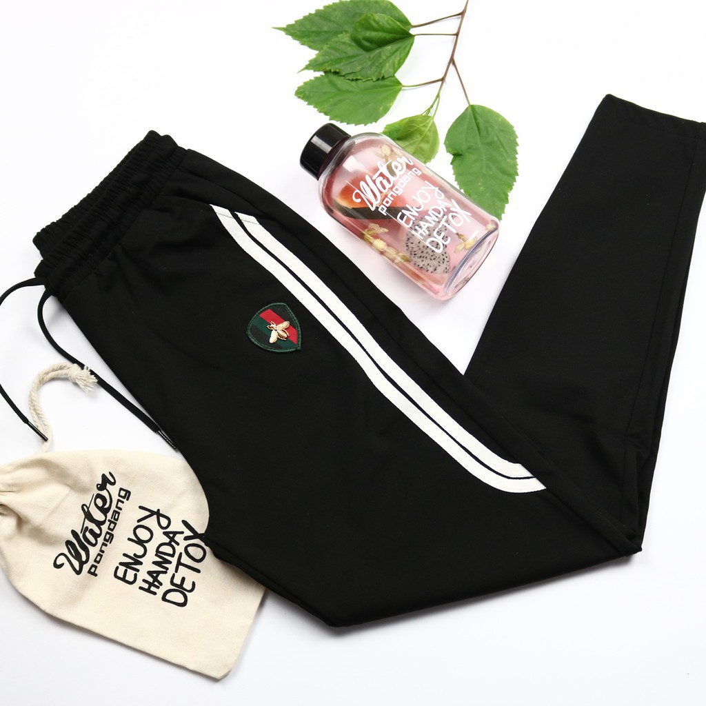 [ẢNH THẬT Ở CUỐI] Quần legging kẻ sọc thể thao con ong đủ aize 40-75kg