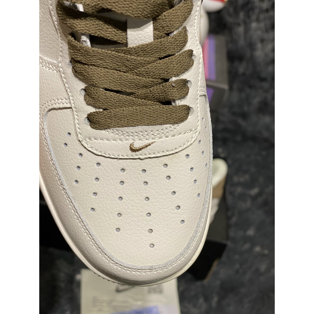 [FullBox+Ảnh Thật] Giày Sneaker AF1 trắng vệt nâu cao cấp hàng trung