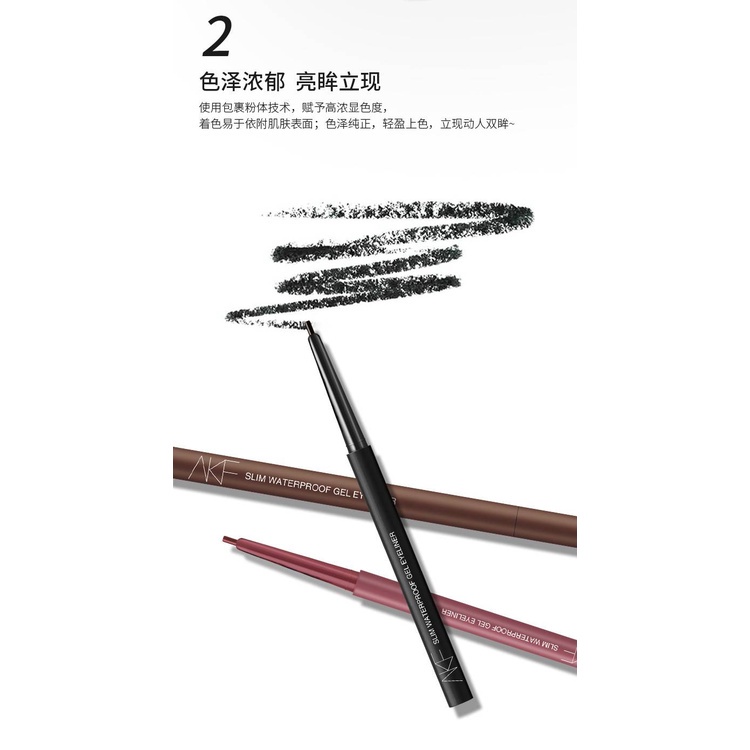 [Hàng mới về] Bút Kẻ Mắt Akf Đầu Cứng Lâu Trôi Chống Thấm Nước Và Dầu | BigBuy360 - bigbuy360.vn